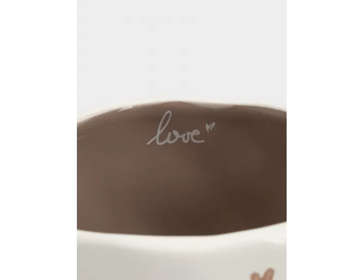 Кружка 400 мл молочная Сердца Anna Lafarg Empathy