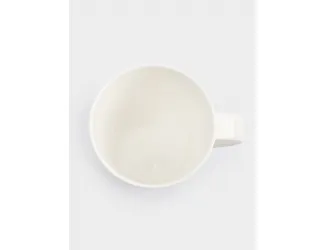 Кружка, 450 мл, фарфор F, белая, Лошадь с цветами, Horse