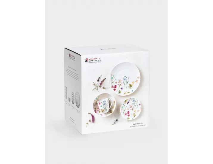 Набор обеденный 16 предметов белый Лесные цветы Maxwell & Williams Wildwood