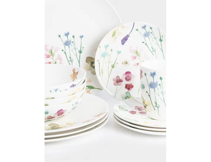 Набор обеденный 16 предметов белый Лесные цветы Maxwell & Williams Wildwood