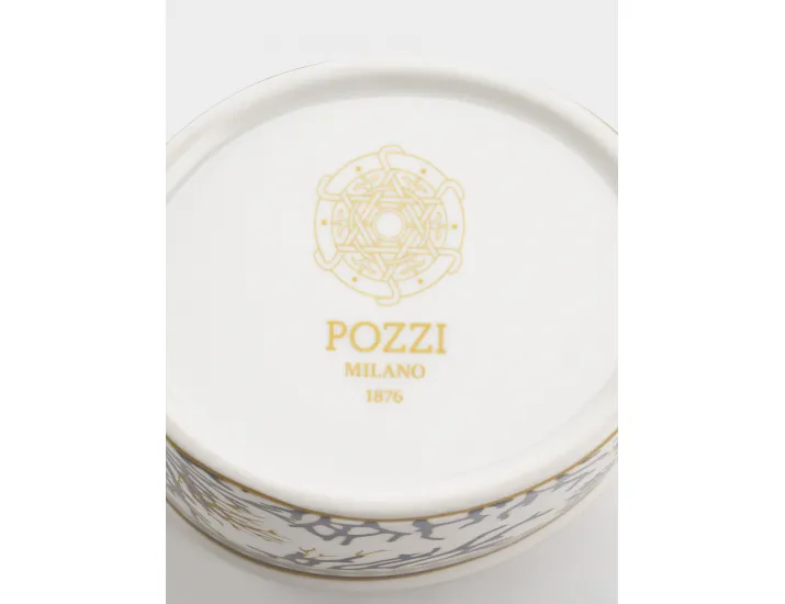 Сахарница 0,3 л белая Кораллы Pozzi Milano Corallo