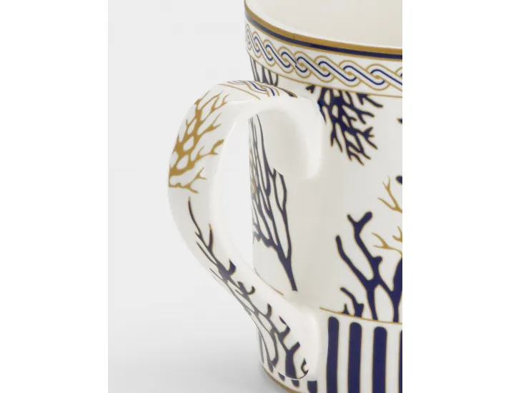 Кружка 400 мл белая Кораллы Pozzi Milano Corallo