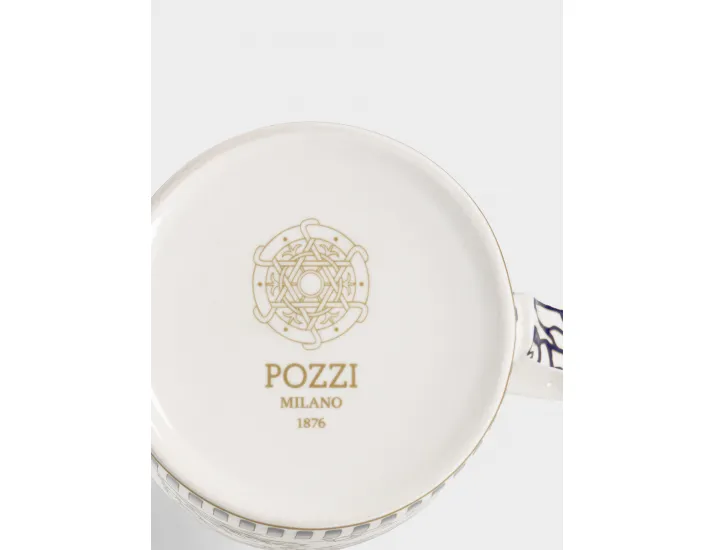 Кружка 400 мл белая Кораллы Pozzi Milano Corallo