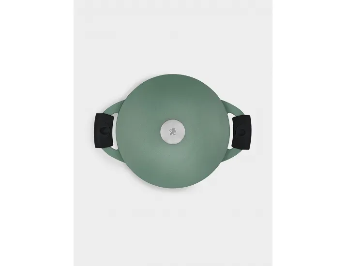 Кастрюля 24 см 4.2 л с крышкой с покрытием зелёная Maxwell & Williams Agile