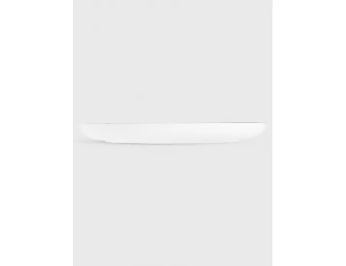 Тарелка 23 см белая с серебристым кантом Anna Lafarg Арктика