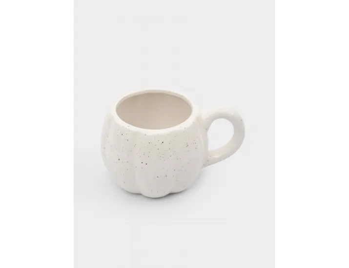 Кружка 520 мл белая в крапинку Тыква Anna Lafarg Light pumpkin