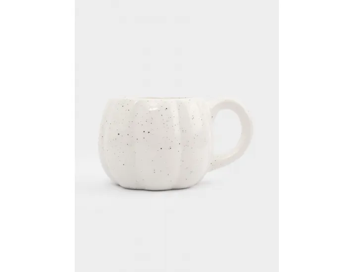 Кружка 520 мл белая в крапинку Тыква Anna Lafarg Light pumpkin