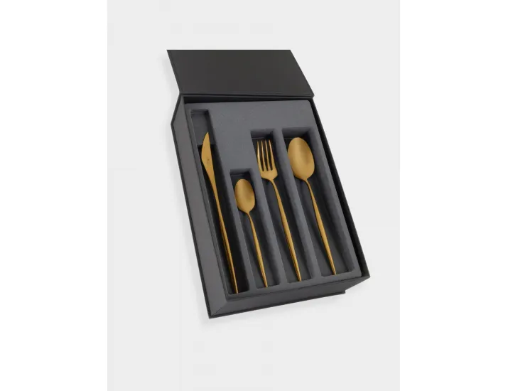 Набор столовых приборов 6 персон 24 предмета матовые Face Cosmos PVD Copper 