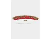Блюдо 30x21x5 см белое с красным кантом овальное Ягоды и листья Easy Life Christmas Berries