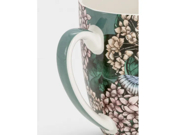 Кружка 420 мл синяя Гортензия и птица Maxwell & Williams Reminisce