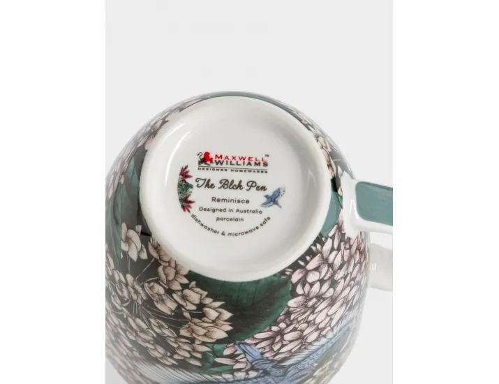 Кружка 420 мл синяя Гортензия и птица Maxwell & Williams Reminisce