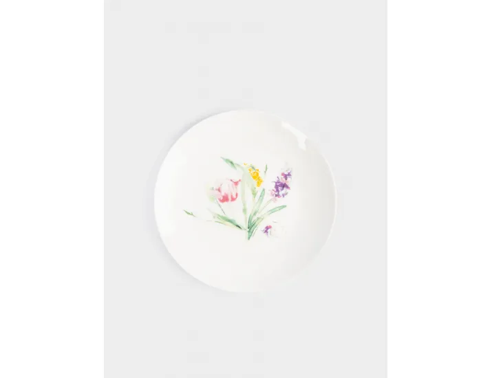 Сервиз обеденный 6 персон 18 предметов белый Акварельные цветы Anna Lafarg Bouquet