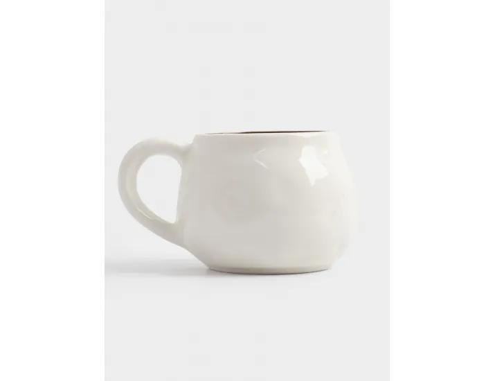 Кружка 460 мл бело-бордовая мятый эффект Действуй Anna Lafarg Message