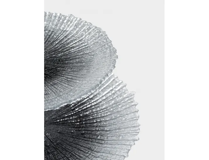 Подставка для пирожных 21х28/26 см 2 яруса серебристо-серая Anna Lafarg Avila