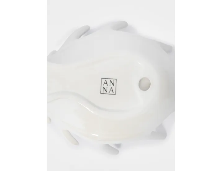 Блюдо декоративное 26х16х10 см белое перламутр Anna Lafarg Олень Maral grey