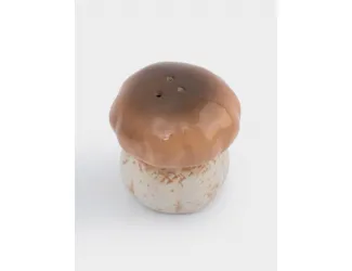 Емкость для соли или перца, 7 см, керамика, молочно-коричневая, Гриб, Autumn forest