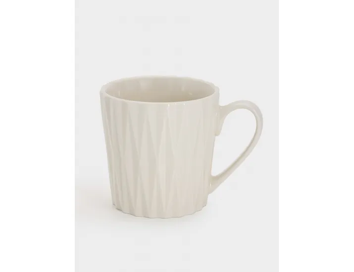 Набор кружек 4 предмета 380 мл белые геометрия Maxwell & Williams Nova