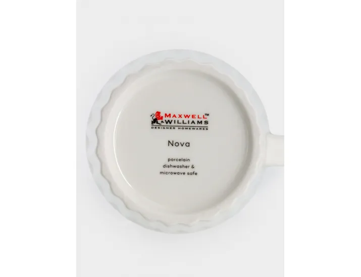 Набор кружек 4 предмета 380 мл белые геометрия Maxwell & Williams Nova