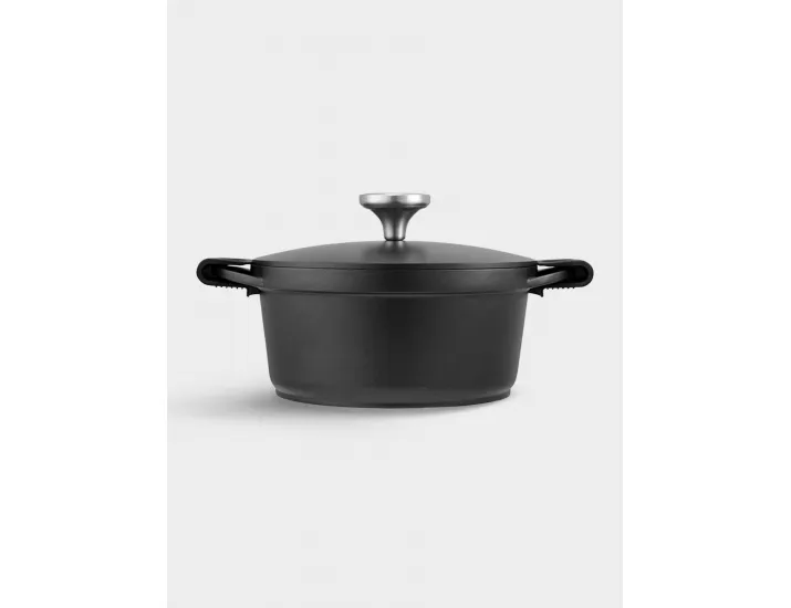 Кастрюля 20 см 2.4 л с крышкой с покрытием чёрная Maxwell & Williams Agile