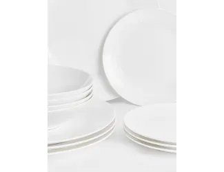 Набор обеденный 4 персоны 12 предметов белый Maxwell & Williams Кашемир