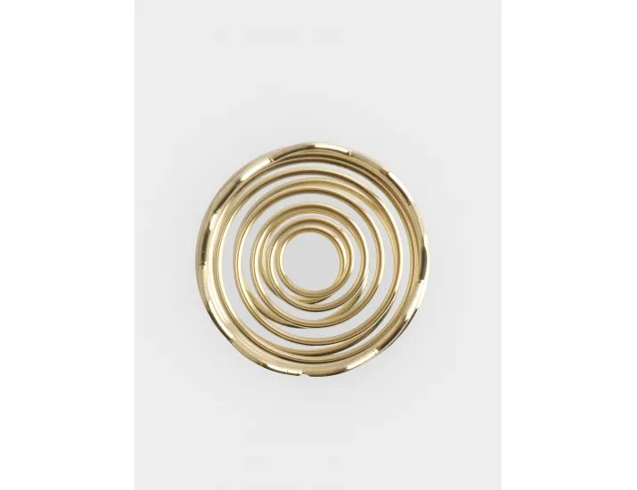 Подставка для яйца 6 см золотистая Волны Anna Lafarg Easter