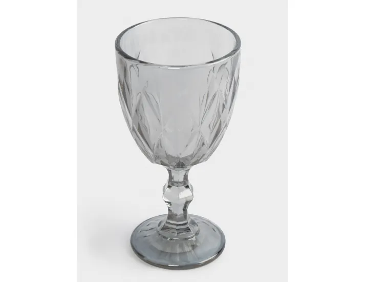 Бокал-кубок для вина 300 мл серый Anna Lafarg Diamond color