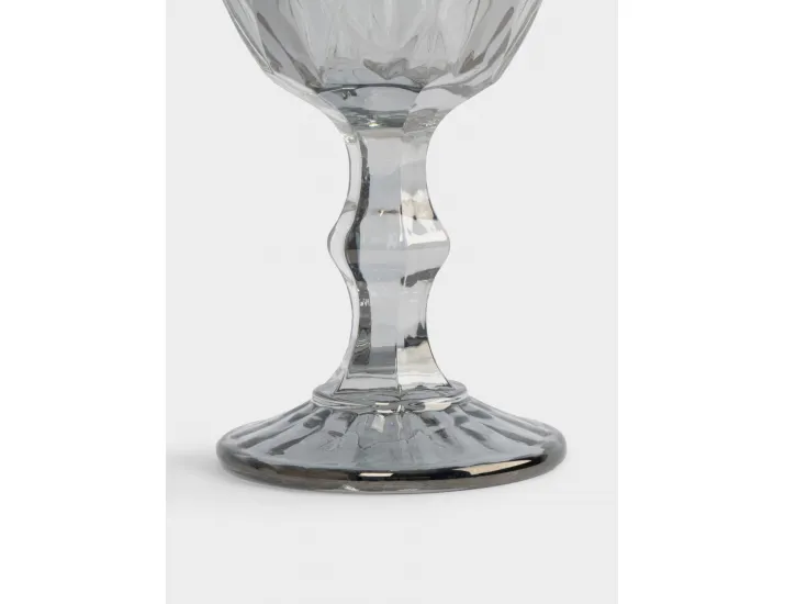 Бокал-кубок для вина 300 мл серый Anna Lafarg Diamond color