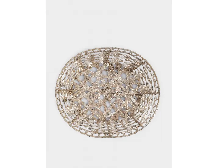 Корзина декоративная 23х20 см овальная серебристая Anna Lafarg Celebration