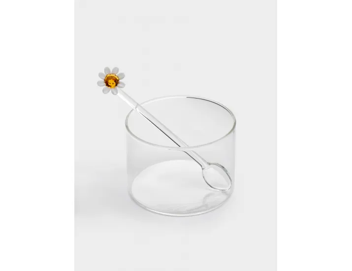 Сахарница 9 см 300 мл с ложкой Пчелка и маргаритка WD Lifestyle Monterey