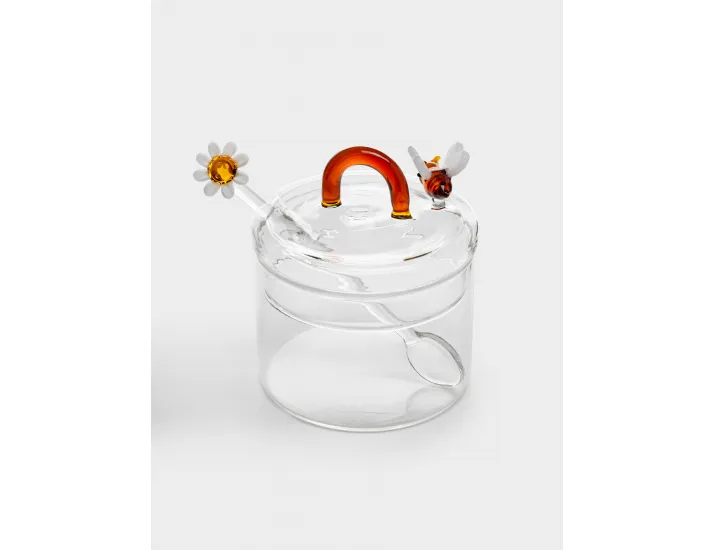 Сахарница 9 см 300 мл с ложкой Пчелка и маргаритка WD Lifestyle Monterey