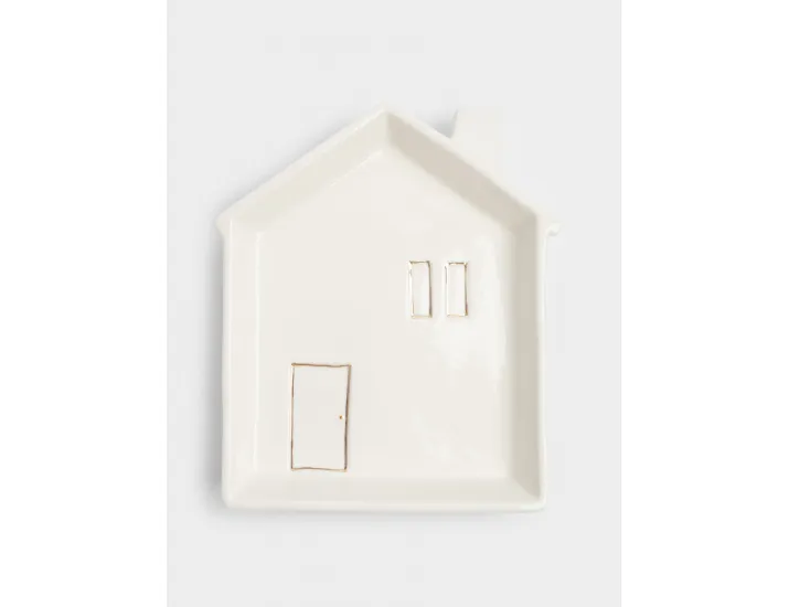 Блюдо 19x16x3 см бело-золотистое Дом Anna Lafarg Townlet