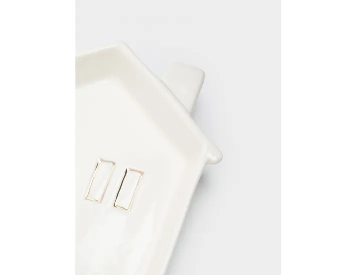 Блюдо 19x16x3 см бело-золотистое Дом Anna Lafarg Townlet