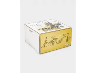 Кружка, 380 мл, фарфор F, белая, с желтым кантом, Лето, A. Vivaldi