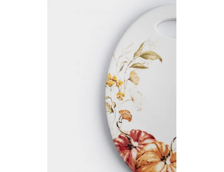 Подставка под горячее 20х15 см белая Тыквы Anna Lafarg Light pumpkin