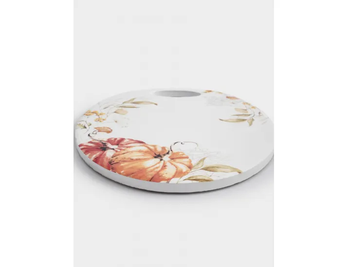 Подставка под горячее 20х15 см белая Тыквы Anna Lafarg Light pumpkin