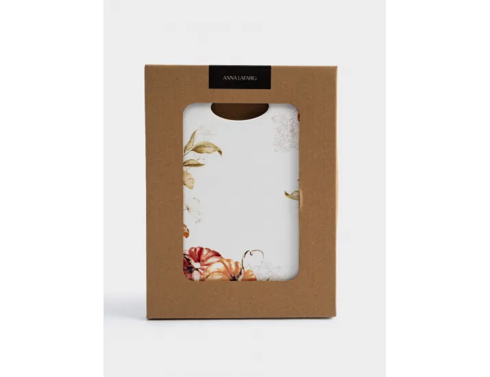 Подставка под горячее 20х15 см белая Тыквы Anna Lafarg Light pumpkin