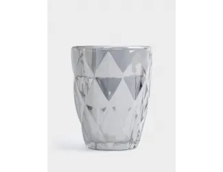 Стакан, 10 см, 270 мл, стекло серый, Diamond color