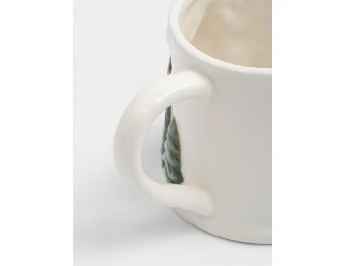 Кружка 400 мл молочная Олень в шапке и шарфе Anna Lafarg Winter Forest