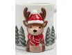 Кружка 400 мл молочная Олень в шапке и шарфе Anna Lafarg Winter Forest