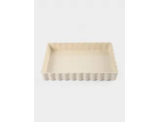 Форма для запекания 29х21 см прямоугольная бежевая Ребристый край Anna Lafarg Bagel