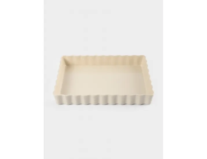 Форма для запекания 29х21 см прямоугольная бежевая Ребристый край Anna Lafarg Bagel