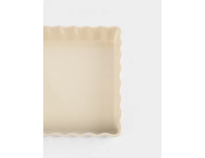 Форма для запекания 29х21 см прямоугольная бежевая Ребристый край Anna Lafarg Bagel