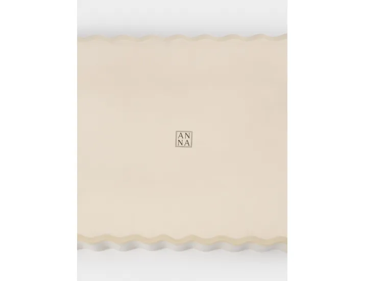 Форма для запекания 29х21 см прямоугольная бежевая Ребристый край Anna Lafarg Bagel