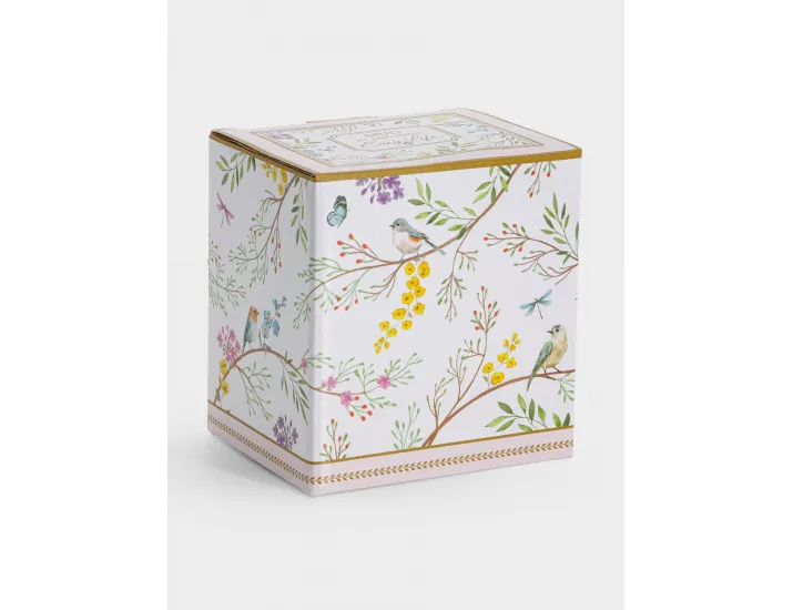 Кружка 300 мл белая Цветы и птицы Easy Life Birds Melody