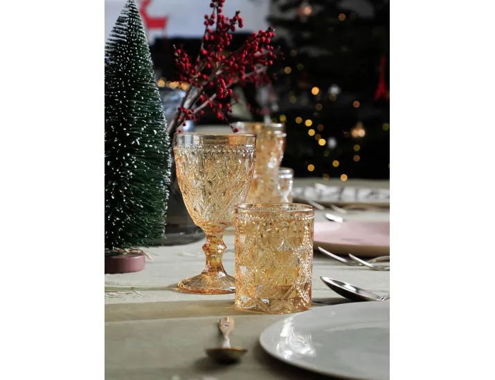 Бокал для вина 400 мл 4 шт янтарный WD Lifestyle Dubai