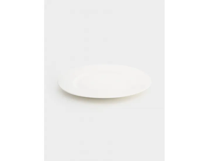 Тарелка обеденная 27 см белая Мятый эффект Home & Style Rock