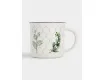 Кружка 400 мл белая Зеленые ветки Anna Lafarg Herbarium