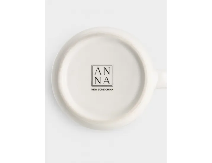 Кружка 400 мл белая Зеленые ветки Anna Lafarg Herbarium