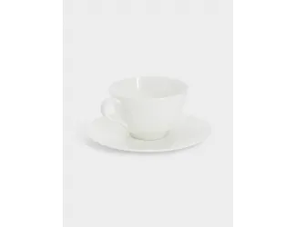 Пара чайная, 1 перс, 2 пр, 250 мл, фарфор F, белая, Lotus white