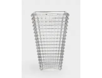 Ваза для цветов, 28 см, стекло Р, серая, Traviata